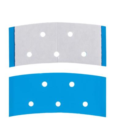 36 Pieces Blue Double Sided Waterproof Wigs Adhesive Tape Strips for Front Wig Toupee Camber with Hole (Camber with Hole)