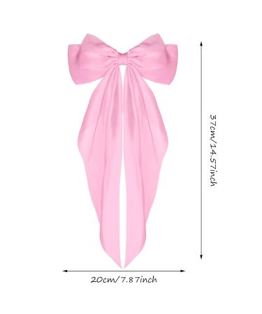 Shop Wllhyf Pink Hair Clips - 90s Satin Loop Hairpins for Women & Girls | Perfect for Parties & Everyday Style - Buy Online on SooperMarket.com