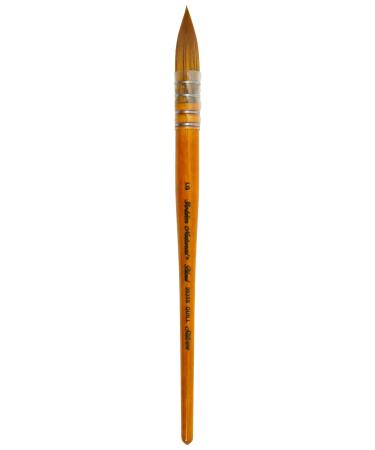 Silver Brush Limited 2025S Golden Natural Quill Brush for Watercolor  Oil  and Acrylic  Size Large  Short Handle