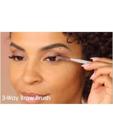 BeautyBlender The Player 3-Way Cruelty-Free Brow Brush Shape and Define Brows with Set of Angled Eyebrow Brush Eyebrow Comb and Spoolie Brush - Buy Online on SooperMarket.com