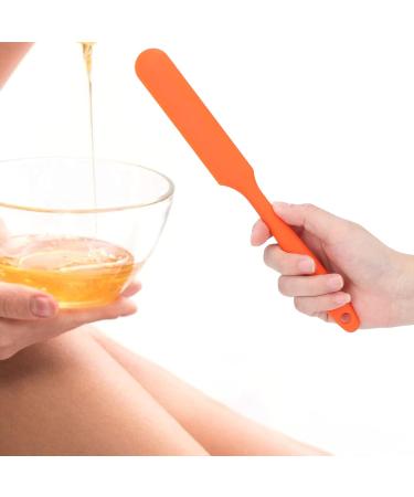 Professional Heat Resistant Wax Applicator Spatula | Orange Wax Warmer Tool for Home & Salon - Perfect for Beauty Treatments - Buy Online on SooperMarket.com