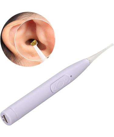 USB Rechargeable Kids Ear Wax Removal Spoon with LED Flashlight - Safe Ear Cleaner for Adults & Kids - Purple - Buy Online on SooperMarket.com