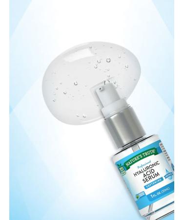 Natures Truth Professional Hyaluronic Acid Serum 1oz - Unscented Formula for Soft, Hydrated Skin - Buy Online on SooperMarket.com