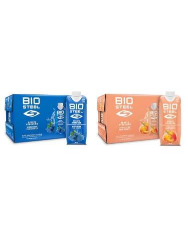 BioSteel Sports Drink Great Tasting Hydration with 5 Essential Electrolytes Blue Raspberry Flavour 16.7 Fluid Ounces 12-Pack & Drink Great Tasting Hydration with 5 Essential Electrolytes