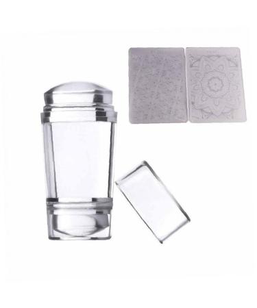 Zonster Clear Jelly Soft Silicone Nail Art Stamping Stamp Cap Scraper Image Plate Manicure Tools DIY Polish Kit