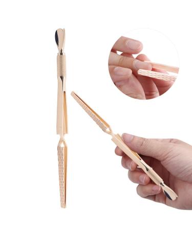 Nail Art Tool - Stainless Steel Nail Shaping Clamp & Glue Removal Clip (Gold) | International Shipping Available - Buy Online on SooperMarket.com