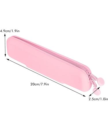 TOPINCN Silicone Pencil Case & Brush Bag - Mini Pink Accessories Organizer for School & Travel - Buy Online on SooperMarket.com