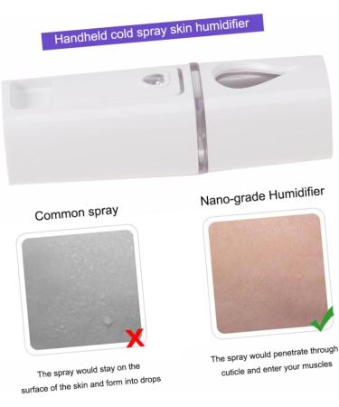 FOYTOKI 2 Pcs Steamer Facial Mister Portable Sprayer Hunidifier Humidifiers Face Moisturizing White - Buy Online on SooperMarket.com