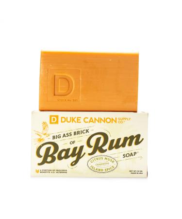 Duke Cannon Supply Co. Big Ass Brick of Soap Bar for Men Bay Rum 10 oz (3 Pack) - Citrus Musk Cedarwood Island Spice Scent, Superior Grade, Paraben-Free, All Skin Types - Buy Online on SooperMarket.com