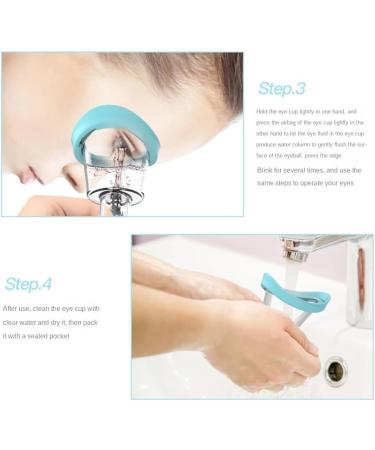 TsoLay 1 Piece Soft Silicone Eye Wash Cups Eyes Cleaner Flushing Rinse Cups Resuable Bath Eyewash Cups - Buy Online on SooperMarket.com