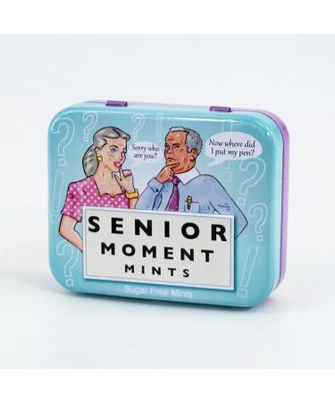 Senior Moment Sugar Free Mints in Colourful Embossed Carry Tin 30g - Buy Online on SooperMarket.com