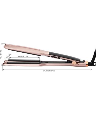 Professional Rose Gold Ceramic Hair Straightener - 4x9mm Plates Digital Temperature Control for Long Thick Hair - International Shipping Available - Buy Online on SooperMarket.com