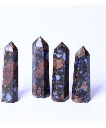 Meditation Gift Natural Crystal Blue Light Stone Pagoda Home Meditation Reiki Decoration Pack of 1 (Size : 7-8cm) - Buy Online on SooperMarket.com