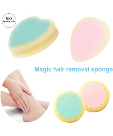 Hair Removal Sponge - Portable Painless Depilator for Smooth Skin | Ideal for Men & Women - Random Shape - Buy Online on SooperMarket.com