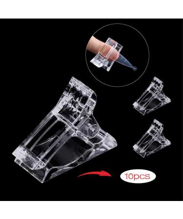 RDS 10Pcs Nail Tips Clip for Quick Polygel Nail Extensions - Manicure Nail Art Tool - Buy Online on SooperMarket.com