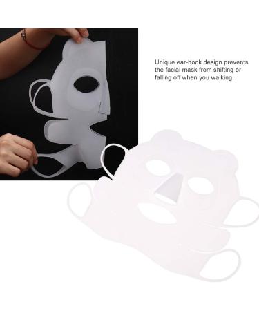 Facial Mask Cover Reusable Silicone Facial Mask Cover Panda Ear-Hook Sheet Mask Cover Prevent Serum Evaporation Beauty Tool Face Wrap for Any Skin Type - Buy Online on SooperMarket.com