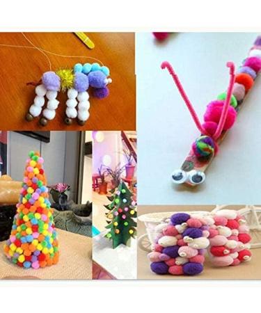 3300pc 1cm Assorted Pompoms Multicolor - Arts & Crafts Fuzzy Pom Poms Balls - Buy Online on SooperMarket.com