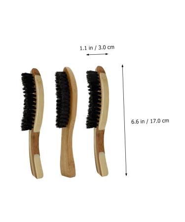Shop Angoily 3-St Bartbrush Combs for Men | Wild Boar Bristle Beard & Hair Care Tools - Buy Online on SooperMarket.com