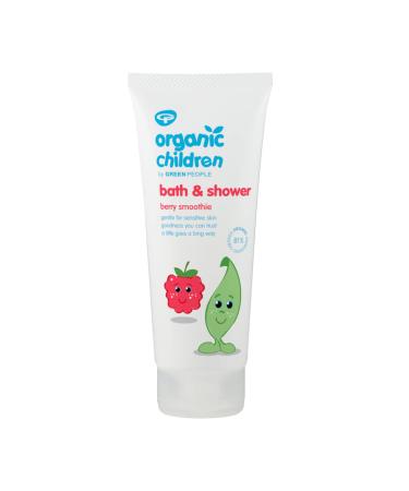 Green People Bio-shower gel berry smoothie for children 200 ml |Wash lotion and foam bath for children and toddlers |Gentle to sensitive skin |Without SLS and Paraben |Vegan animal test -free Fruity 200 ml (1 Pack)
