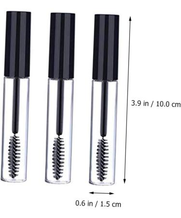 PLAFOPE 6pcs Eyelash Solution Bottle Portable Bottle Mascara Vials Bottle Empty Mascara Tube Plastic - Buy Online on SooperMarket.com