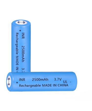 Replacement Battery for 18650 Rechargeable Battery 3.7 Volt Battery High Capacity Genuine18650 Button Top Flashlight Battery for Headlamps Doorbells Handhold Fan etc