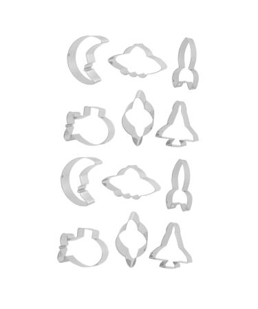 MAGICLULU Biscuit Cutters Cookie Cutters 12 Pcs Cake Mold Biscuit Cutting Machine Cookie Mold Cookie Molds Mx2pcs Silverx2pcs