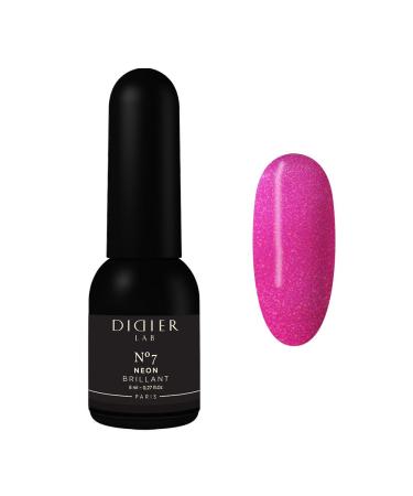 Didier Lab - Premium UV Gel Nail Polish - Brillant Neon No7- Gel Nail Varnish - Nail Art - Long-Lasting High Gloss Wear - Gel Nail Polish - Gel Nails - Glitter Gel Nail Polish - Rich Pigment - 8ml