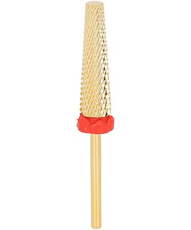 Manicure Drill Bit Nail Drill Bit Gold Multifunctional Cone Quick Sanding for Beauty Salon (132#-F) - Buy Online on SooperMarket.com
