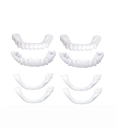 Fake Teeth 2 Pairs of dentures Veneers Dentures for Men and Women  Cosmetic Tooth Repair Kit Protect Your Teeth