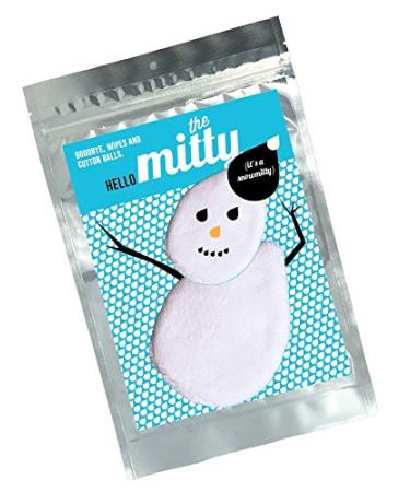 The Mitty Snowman 2-Piece Set of Ultra-Gentle Reusable Skin Cleansing Cloths Great for Sensitive Skincare