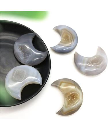 Natural Crystal Rough Natural Agate Geode Moon Shaped Crystal Cluster Half Moon Agate Geode Carved Crystal Stones Reiki Natural Stones and MineralsCrystal dingchi - Buy Online on SooperMarket.com