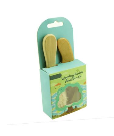 Beavorty 2pcs Baby Hair Brush and Comb Set - Gentle Hair Cleaning for Toddlers | Wooden Shower Brush for Babies - Buy Online on SooperMarket.com