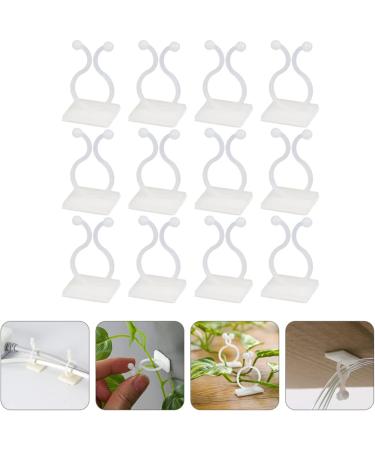 OSALADI 300 Pcs Adhesive Wire Holder Suction Cup Holder Cord Holders Plant Fixing Tools Power Cable To Climb 3.5X2X2CM White - Buy Online on SooperMarket.com
