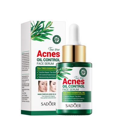 Tea Tree Oil for Face - Acne Serum - Unclog Pores Soothe Breakouts - Blemish Spot Treatment for Smooth Glowing Skin - Tea Tree Oil for Skin 1 fl oz