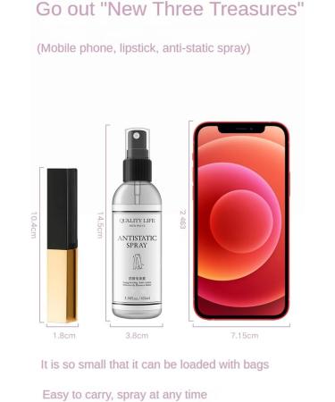 Static Shield Spray (2 Bottles) - Reduce Static in Clothes & Hair Anti-Frizz & Flat Crease Solution - Buy Online on SooperMarket.com