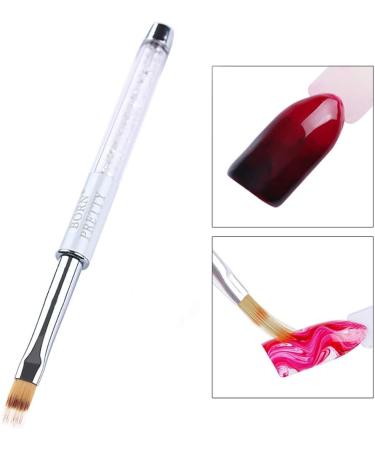 TOSSPER UV Gel Nail Brush with Rhinestone Handle - Ombre Nail Art Painting Pen & Pro Gradient Tool - Buy Online on SooperMarket.com