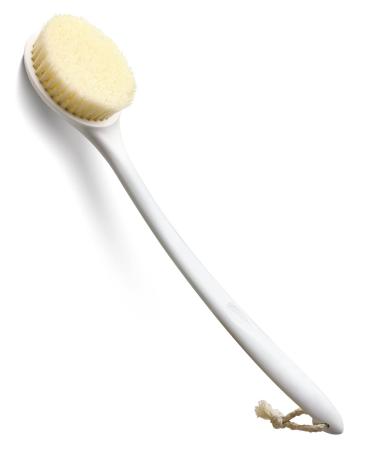 HORJOR Back Shower Brush Long Handle Soft Exfoliating Brush 38CM Back Scrubbers for Use in Shower Wet & Dry Brushing Body Brush Suitable for Men and Women