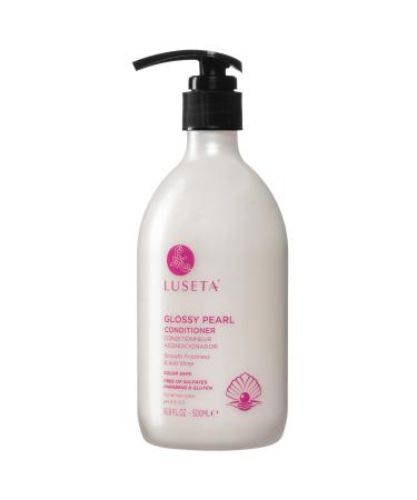 Luseta Glossy Pearl Conditioner for Smoothing and Nourishing Frizzy Deep Moisturizing Conditioner with Pearl Extract Awakening shine for Dull hair 16.9 fl.oz.