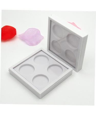 HAPINARY 2pcs 4 Makeup Accessories Aluminum Tin Jars Eyeshadow Containers Empty Eyeshadow Tins Empty White - Buy Online on SooperMarket.com