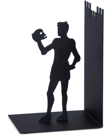 Buy Balvi Hamlet Black Metal Bookend - Unique Design for Stylish Home Organization | International Shipping Available - Buy Online on SooperMarket.com