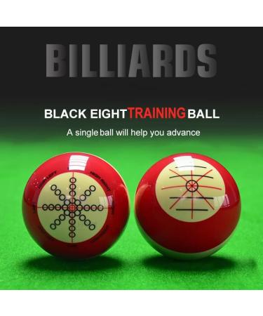 Professional Billiards Cue Ball Practice Training Artifact with Storage Bag - American Eight Ball Practice Balls with Standard Lines | Billiard Accessories - Buy Online on SooperMarket.com
