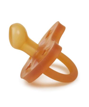 Gr npecht Organic Natural Rubber Pacifier - BPA Free Dye-Free Jaw-Friendly for 0-6 Months | Soft Shield | Size 1 - Brown - Buy Online on SooperMarket.com