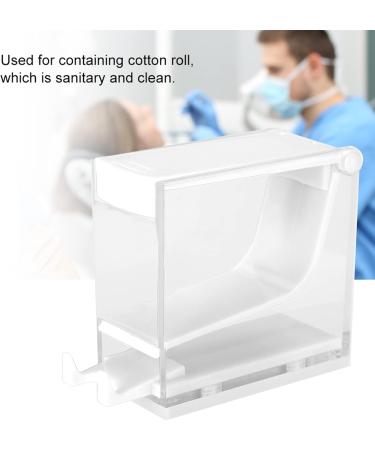 Cotton Roll Dispenser Press Type Holder with 4 Colors Sanitary and Durable (White) - Buy Online on SooperMarket.com