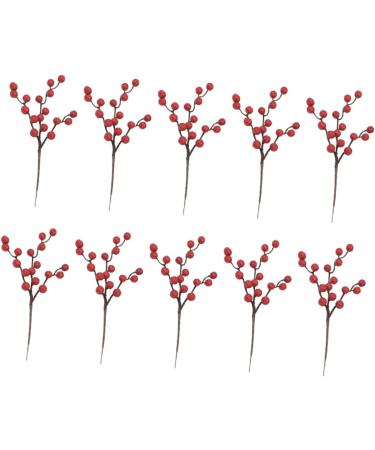 ABOOFAN 20 Pcs Christmas Imitation Fruit Holly Christmas Berries Christmas Flower Pick Christmas Berry Picks Home Decor Plants Decor Cherry Stems Party Supplies Foam Cherry Fruit Banquet - Buy Online on SooperMarket.com
