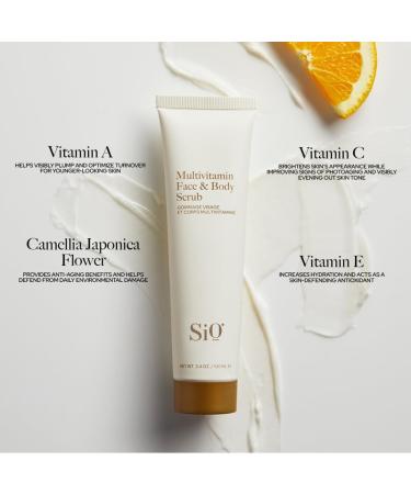 SiO Cryo Multivitamin Face & Body Scrub | Antioxidant-Rich Exfoliator for Radiant Skin - International Shipping Available - Buy Online on SooperMarket.com