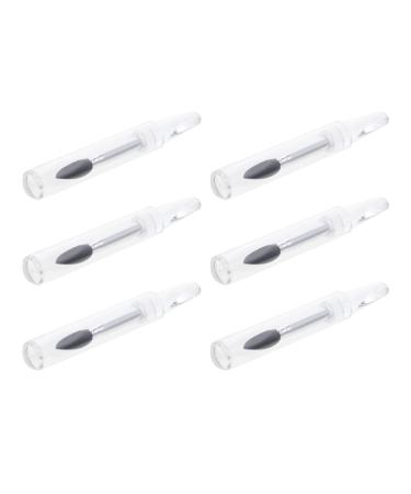 6pcs Silicone Lip Mask Brush Makeup Use Lipstick Brush Cosmetics Brush Lipstick Lip Mask Applicator Lip Balm Applicator Accessory Lip Mask Brush Tool Eyeshadow Makeup Brush Black