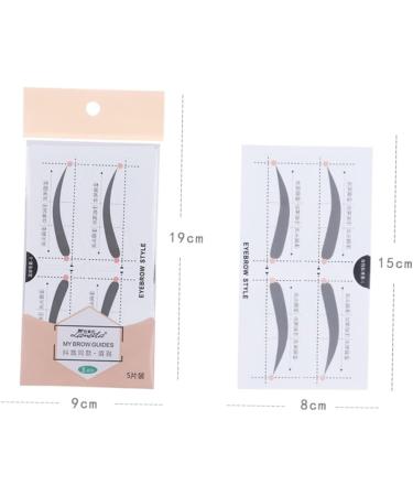 NOLITOY 2 Cosmetology Kit Eyebrow Stencils Beauty Eyebrow Card Eyebrow Stickers Card A607 Portable - Buy Online on SooperMarket.com