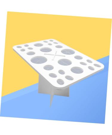 Beavorty Cosmetics Brush Organizer | 26 Makeup Brush Storage Tools | Air Drying Rack & Holder | White Cosmetic Box for Beauty Essentials - Buy Online on SooperMarket.com