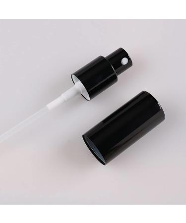 Zeoabsy 24pcs 10ml Shiny Black Glass Spray Bottles & 2 Funnels - Refillable Atomizers for Perfume Essential Oils & More - Buy Online on SooperMarket.com