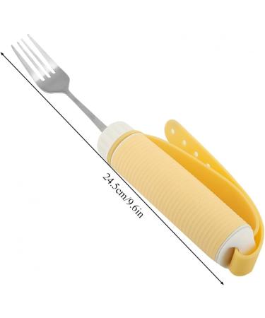 Flexible Disabled Spoon Stainless Steel Removable Adaptive Elder Feeding Utensils Eating Aids Spoon Fork for Parkinson Arthritis MS Hand Tremors Handicapped (Fork) - Buy Online on SooperMarket.com